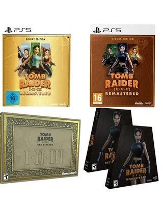 Tomb Raider I - VI Remastered Deluxe Edition & Collectors Edition PS5 - SEALED - Image 1 of 4