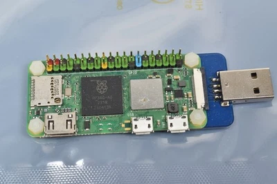 Raspberry Pi Zero 2 W mit GPIO Leiste - Waveshare USB Adapter - Guter Zustand - Bild 1 von 2