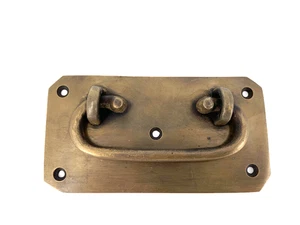 large BOX HANDLE chest brass furniture watson 43A  5" solid BRASS 12.5 cm - Picture 1 of 6