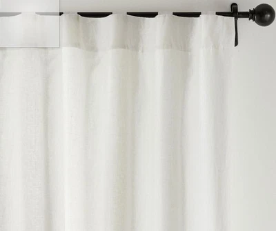 Pottery Barn Classic Belgian Linen Blackout Curtain Panel 30×46" Minimalist Luxe - Image 1 of 4