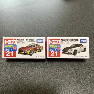 New! Tomica 21 Abarth 124 Spider First Special Edition & Regular Edition Set - Picture 1 of 5