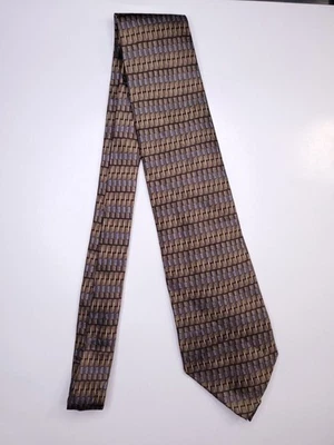 Louis Roth Mens Formal Necktie 66"Lx4"W Brown Neck Tie Foto 1 de 4