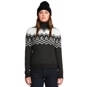 Nuevo suéter Volcom Fireside negro 2026 pequeño para mujer - Imagen 1 de 1
