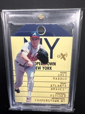 1998 Skybox EX 2001 Destination Cooperstown Greg Maddux #5 HOF - Image 1 of 2