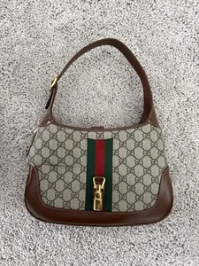 Gucci GG Supreme Jackie 1961 Small Shoulder Bag 636706 Used A Rank - Picture 1 of 12