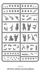 28mm WW2 US Rangers GI Fanteria Figura Winter Sprue Ardenne Rigonfiamento D-Day - Foto 1 di 1