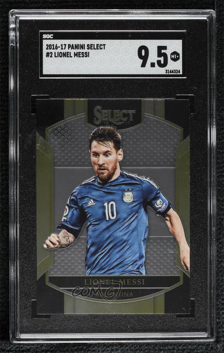 2016-17 Panini Select Terrace Lionel Messi #2 SGC 9.5 MINT+