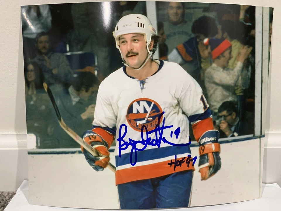 BRYAN TOTTIER HOF 97 New York Islanders SIGNED Autographed 8X10 Photo w/ COA - Image 1 of 1