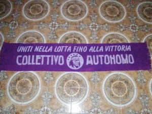 Sciarpa calcio Fiorentina Firenze Ultras Vecchia Guardia Collettivo Fiesole Cav - Foto 1 di 1