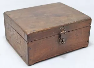 Antique Wooden Kitchenware Spice Box Original Old Hand Crafted Teak Wood - Picture 1 of 10