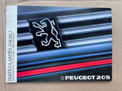 Libretto Uso e Manutenzione - PARTICOLARITÀ -  PEUGEOT 205 DIESEL - 1987 - Immagine 1 di 4