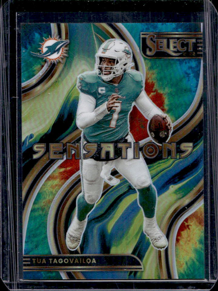 2022 Select Tua Tagovailoa Tie-Dye Prizm Sensations #25/25 Dolphins