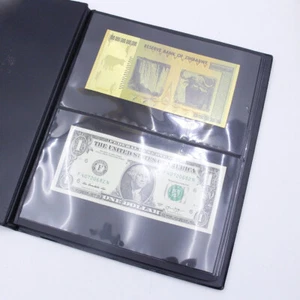 Paper Money Album Collection Book Banknotes Holder Can Load 40 Notes Bills New - Picture 1 of 7