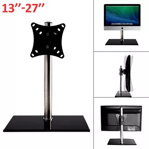 Single Computer Monitor Arm Mount Desks Stand 13-27”Screen LED TV Bracket Mounts - Picture 1 of 12