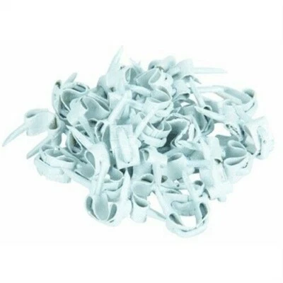 40-PK STEEL Bell Wire INSULATED STAPLES White No 5 EAGLE 1/8" MSW-1540 NEW # 264