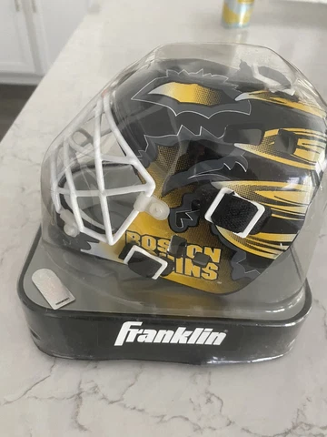 NEW Boston Bruins Unsigned Franklin Sports Replica Mini Goalie Mask Cover