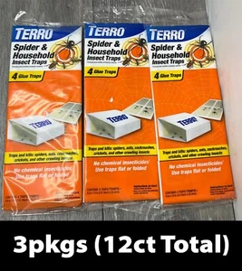 3pkgs (12ct Total) Terro Spider & Insect Traps - Picture 1 of 9