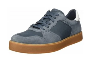 Scarpe da ginnastica Clarks Hero Jump da uomo derby in pelle scamosciata scarpe combinate blu station wagon - Foto 1 di 4