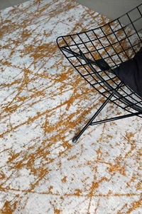 9216 ASTRO GOLD  Mad Men Stellar collection - High Quality Abstract Modern Rugs - Picture 1 of 10