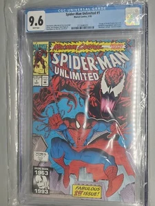 Spider-Man Unlimited #1 CGC 9.6-1st App of Shriek - Picture 1 of 1