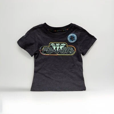 NEW PJ Masks Toddler Boys' Navy Blue Heather Glow In The Dark SS T-Shirt Size 2T - Image 1 of 4