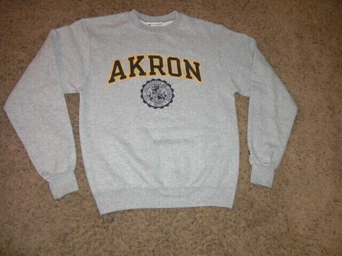 AKRON gray CHAMPION Sweatshirt men's Small Cover
