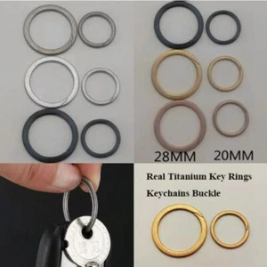Real Round Keyrings Keychains Buckle Pendant Male Creativity Gift - Picture 1 of 20