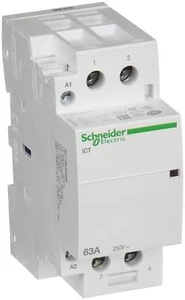 Schütz modular Schneider Electric A9C20862 iCT ‎250 V, alcalino, blanco nuevo - Imagen 1 de 12