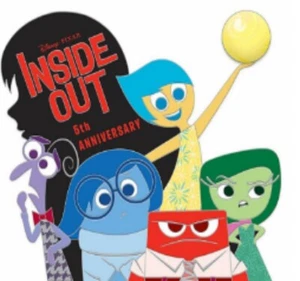 Disney Pin 139591 DS Inside Out 5th Anniversary Joy Sadness Fear Anger LE - Picture 1 of 7