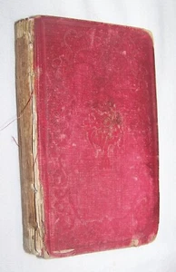 1852 ANTIGUO LIBRO DE BODA VICTORIANA ETIQUETA SANTO MATRIMONIO - Imagen 1 de 5