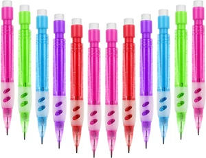 ® 12 Pcs Mini Mechanical Pencils 0.7 Mm Automatic Pencils with Erasers Small Pen - Picture 1 of 12