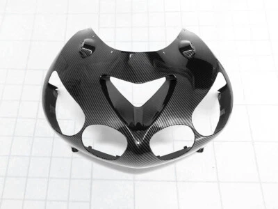 Carenado de faros delanteros superiores de fibra de carbono para Kawasaki Ninja ZX14 / R 2006-2011 Foto 1 de 4
