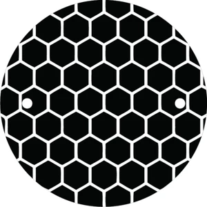 Puntos hexagonales blancos / cubierta de distribución para motor Harley M8. Hecho en Estados Unidos - Imagen 1 de 5