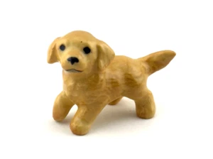 Hagen Renaker statuina miniatura vintage in pensione cucciolo Golden Retriever - Foto 1 di 4