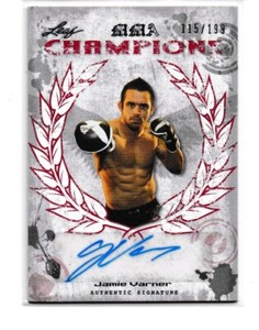 Jamie Varner 2010 Leaf MMA Champions Red Autograph Card # CHJV1 115/199
