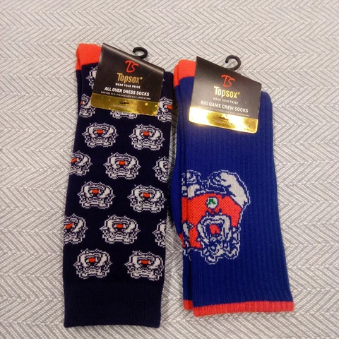 Georgia Bulldogs NCAA Tailgate Crew and dress Socks lot 2 pair Sz 9-11 Cover