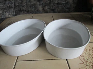 Keramik 2 Stück Auflaufformen oval weiss von IKEA - Bild 1 von 3