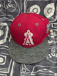 NWT Los Angeles Angels 2016 MLB All Star Game Fitted Hat 7 1/2 Gray Cap Baseball - Picture 1 of 4
