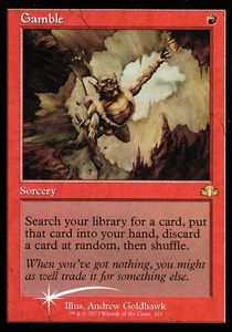 Gamble (FOIL) Retro Frame Dominaria Remastered Rare MTG - Bild 1 von 1