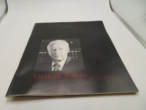 Yitzhak Rabin 1922-1995 BOOKLET AMBASSADOR COUSUL GENERAL ISRAEL NEW YORK - Picture 1 of 3