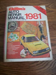 Chilton's Auto Repair Manual American Cars 1974-1981 Paperback #6958 - Foto 1 di 6