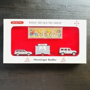 Wiking & Preiser Post Museums Shop Henninger Radler Vehicles & Figures Set 1:87 - Picture 1 of 10