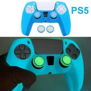 Sony Playstation 5 PS5 Luminous Glow in Dark Soft Silicone Cover Case Skin Shell - Picture 1 of 5