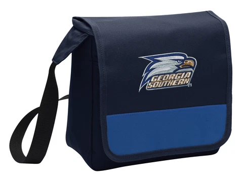 Georgia Southern University Lunch Tote Bag Cooler Lunchbox Bags MESSENGER STYLE! Cover