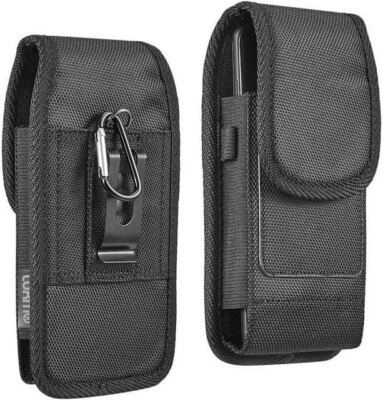 Rugged Vertical Belt Clip Case Pouch Holster for Alcatel Jitterbug Flip Phones - Image 1 of 4