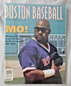 Boston Baseball Mo Vaughn August 1994 Red Sox Vs Cleveland Program 8/3/94 - Picture 1 of 1