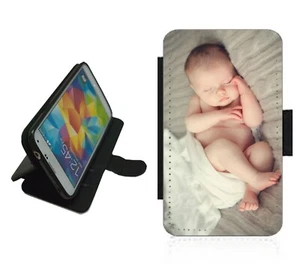 Baby photo Phone Case wallet personalised Cover For iPhone Samsung Your picture - Picture 1 of 3