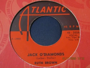 RUTH BROWN-JACK O'DIAMONDS-ATLANTIC - Picture 1 of 2
