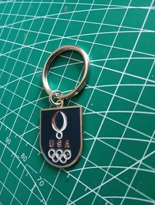 USA Olympic Team Logo Enamel Keychain  - Picture 1 of 4