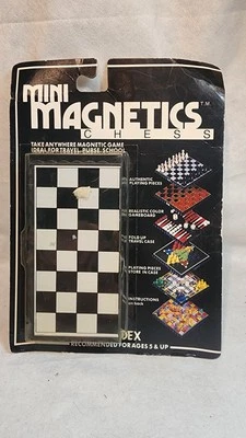 Vintage 1989 Fundex Mini Magnetics Chess Travel Game toy SEALED NOS - Image 1 of 4